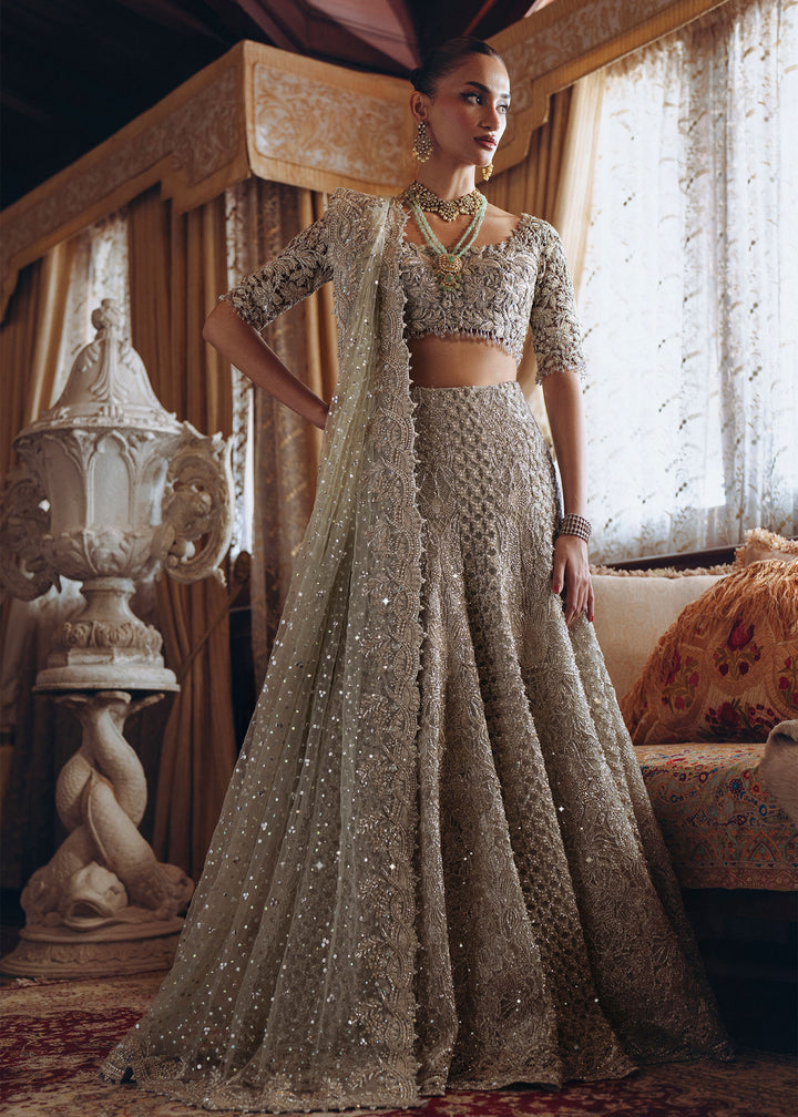 open lace back dress Pakistani bridal outfits 2020 for waleema ceremony in USA  Nameera by  Farooq
