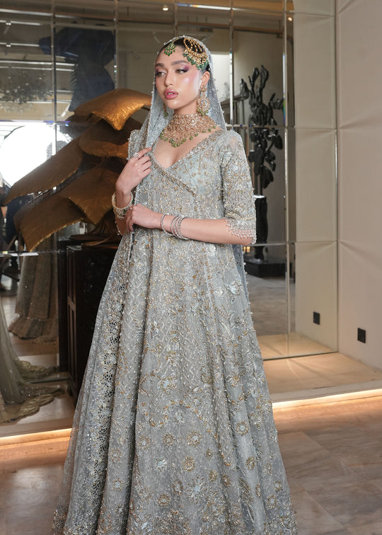 grey bridal dresses pakistani Fashion New Pakistani Wedding Dresses 2019 Embroided Asian Pakistani Bridal  Wedding Dress Grey Used